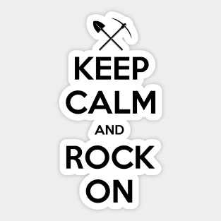 Keep Calm and Rock On Sticker